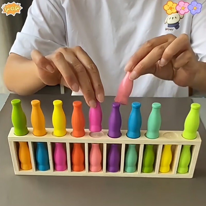 Board Game Ludo - Fun Bottle Color Guessing Challenge Game