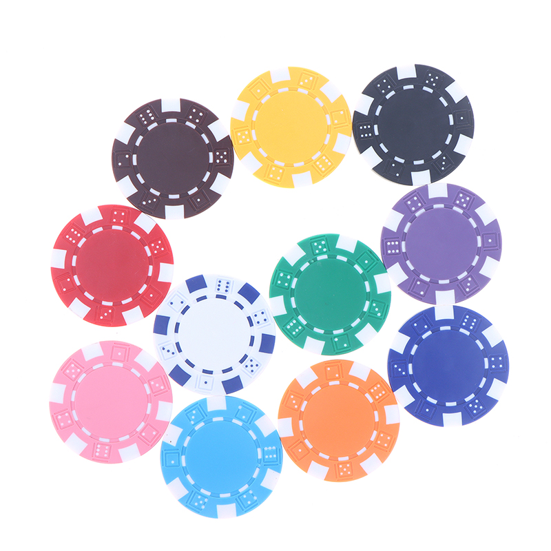 Board Game With Chips - B*10 Pcs 11.5g ABS Plastic Poker
