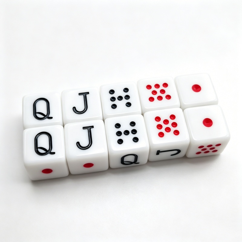 Board Game Ludo - 10Pcs/set 16mm Poker Dice Game Square