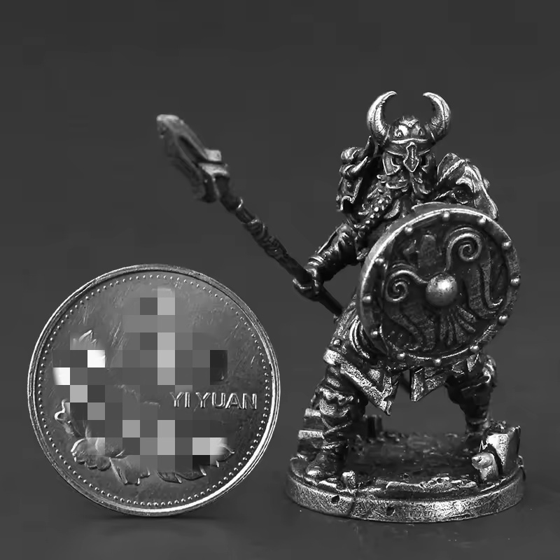 White Brass Viking Warrior Min - Board Game Vikings review and price