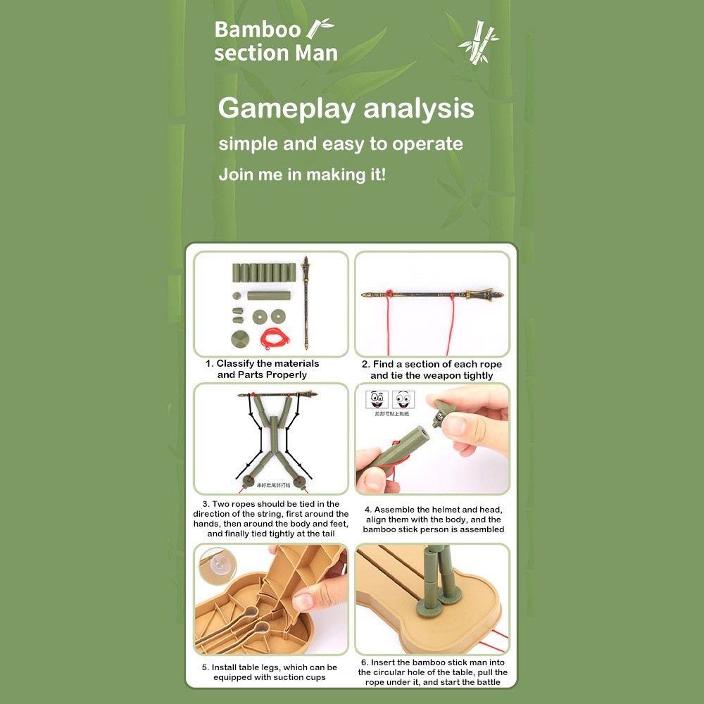Two-player Battle Bamboo Man B - Board Game China review and price