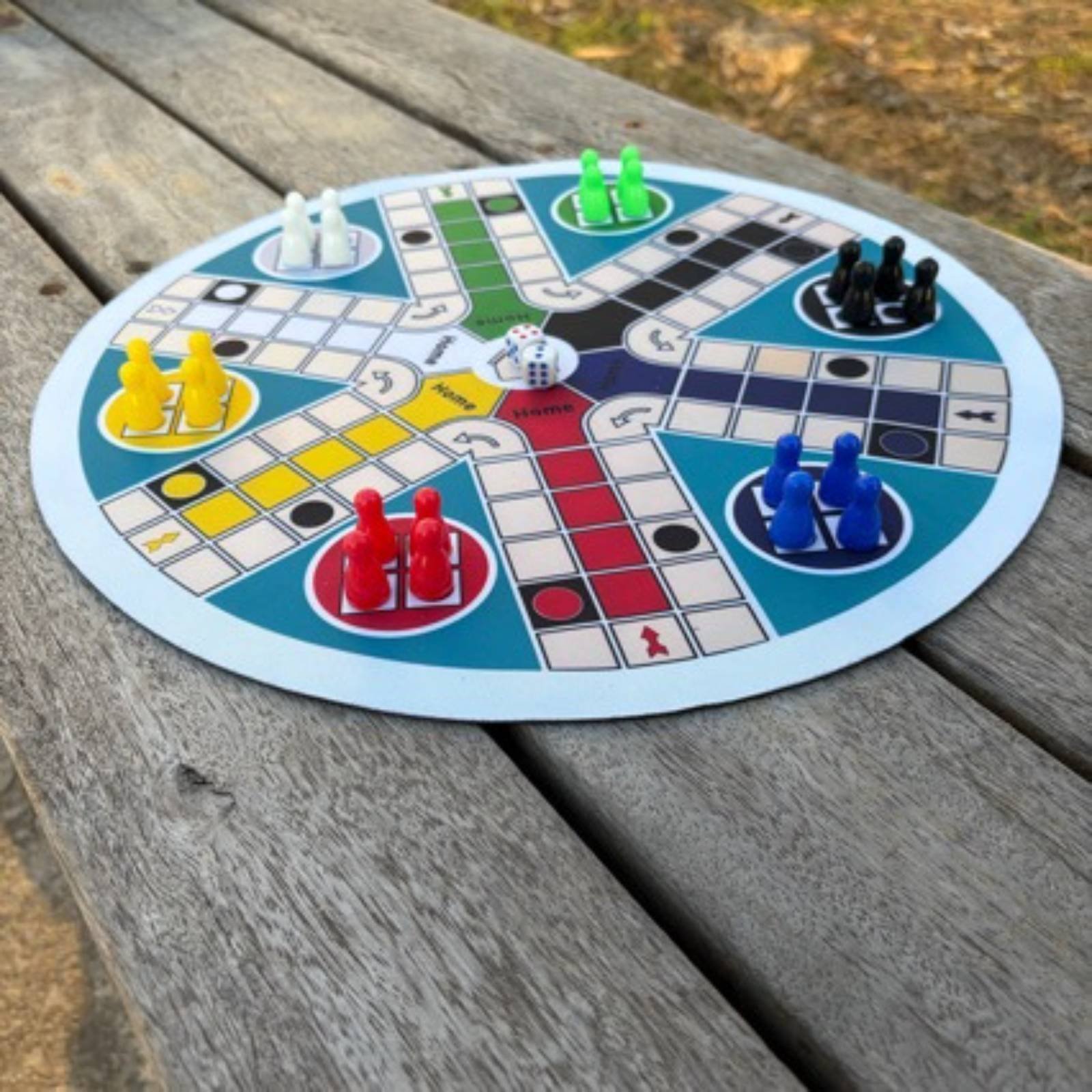 Ludo Game Set 6 Players Round  - Board Game Ludo review and price