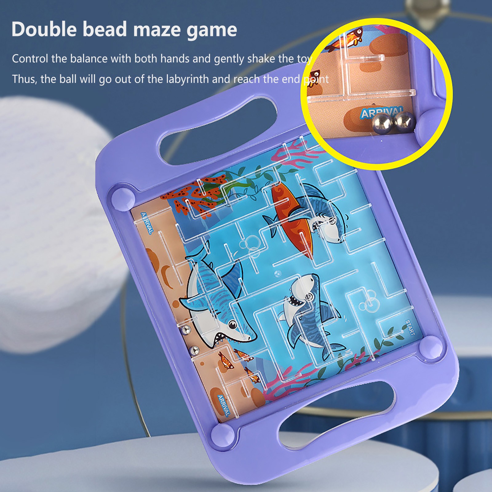 3D Maze Ball Kids Balance Grav - Board Game Qwirkle review and price