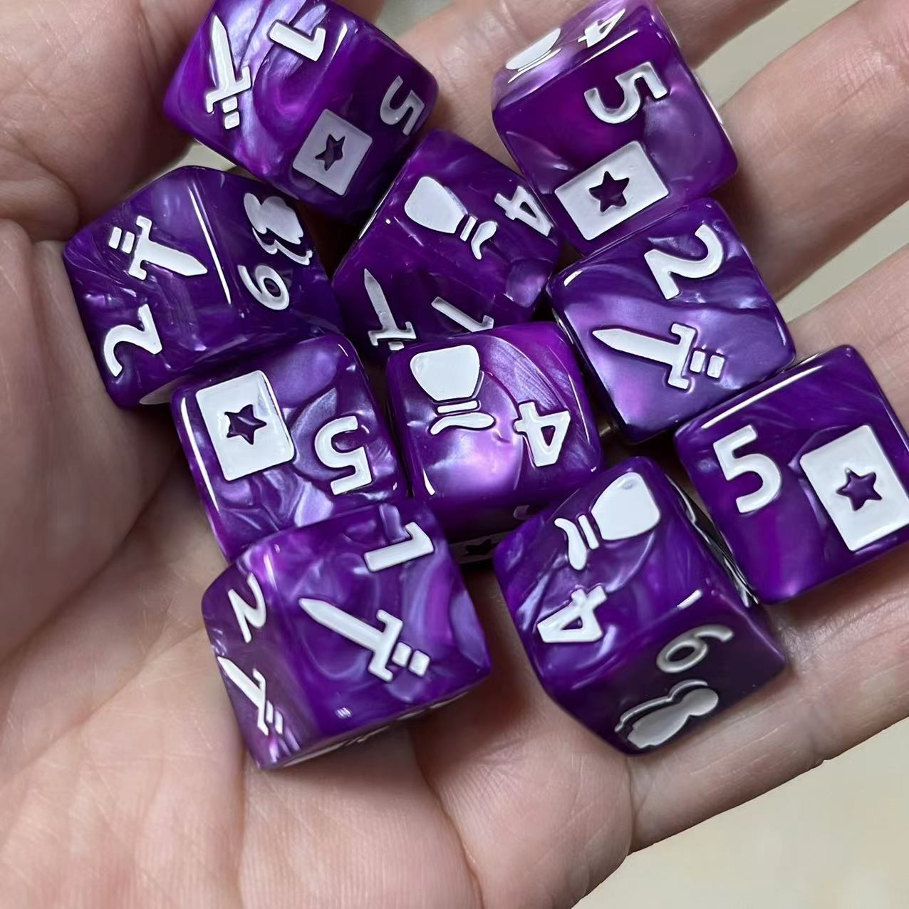 10 Pcs Set of New 16mm 6 Sided - Board Game Ludo review and price