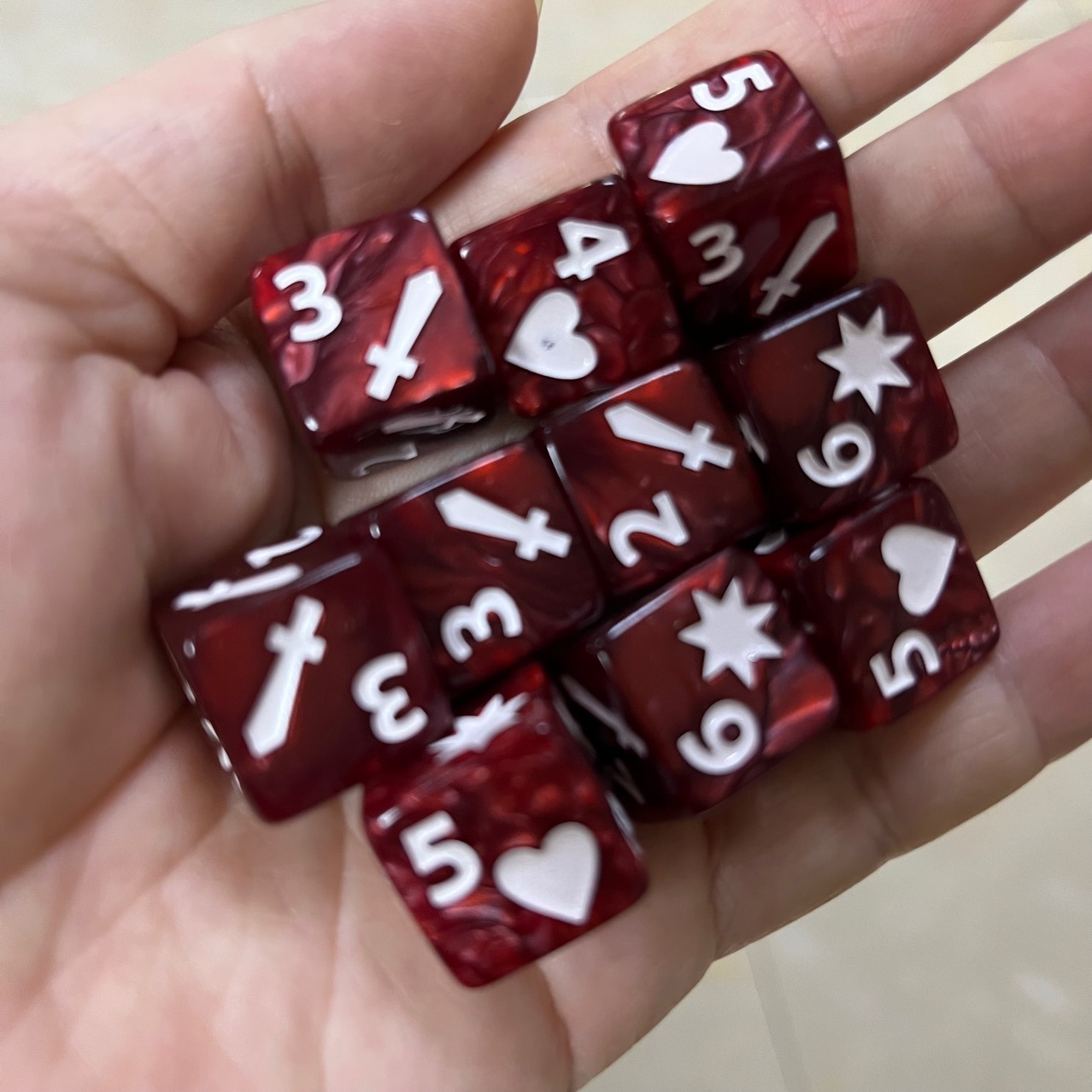 10 Pcs Set of New 16mm 6 Sided - Board Game Ludo review and price